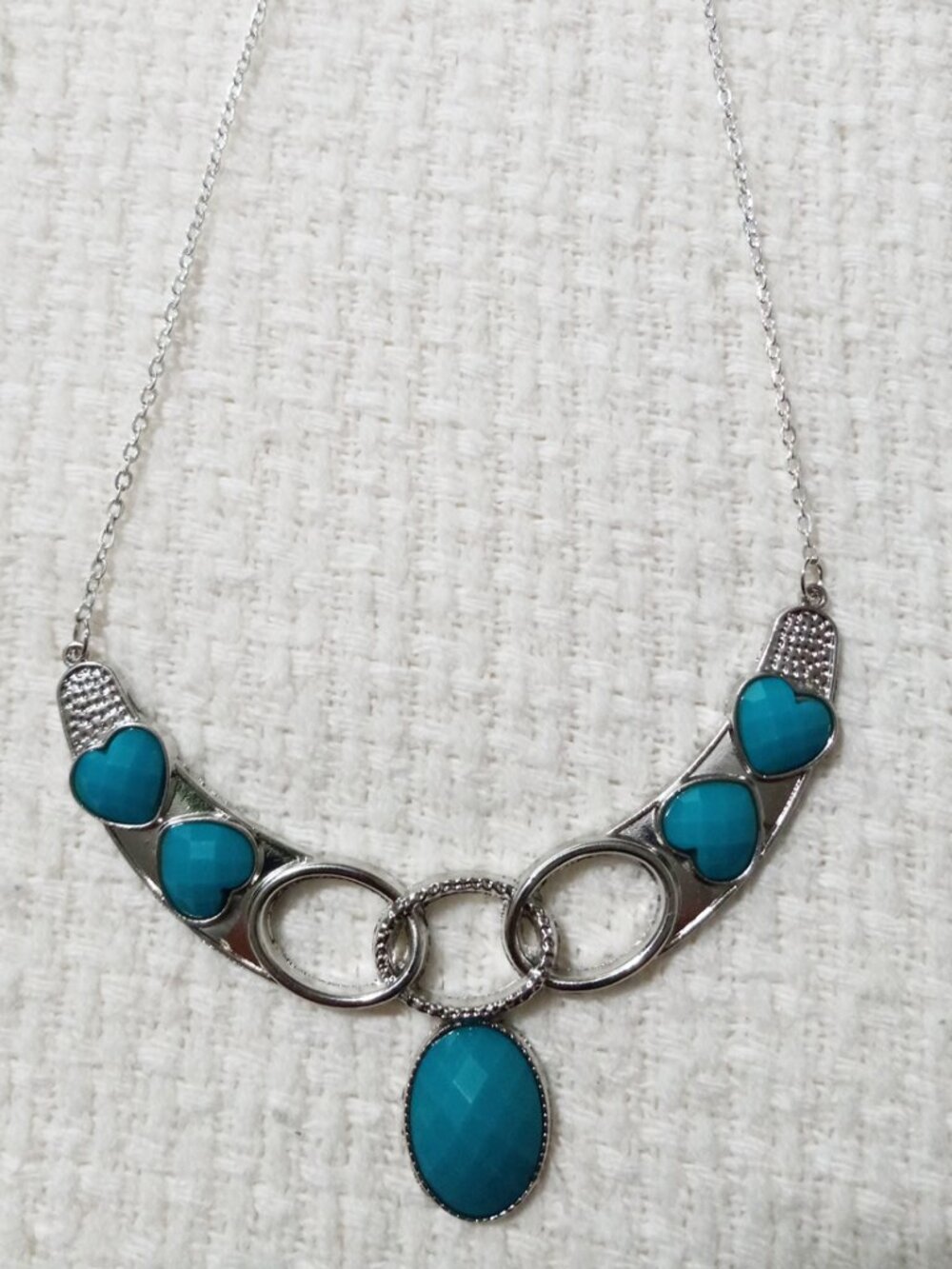 Bib Pendant Charm Necklace